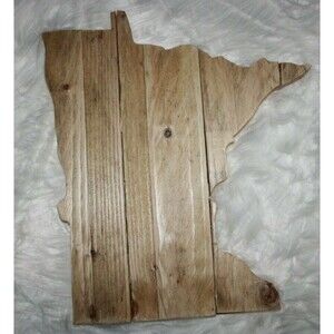 State of Minnesota Wood Wall Plaque Handmade